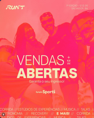 Festival Run’t Wellness Experience em Salvador 2026 Festival Run't Wellness Experience em Salvador 2026
