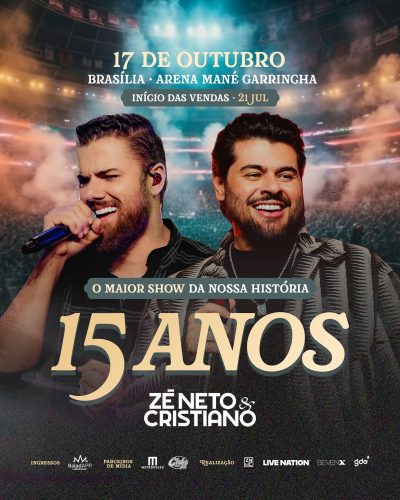 Zé Neto e Cristiano em Brasília 2026